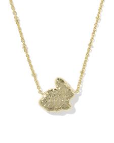 Bunny Gold Short Pendant Necklace 