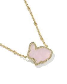 Bunny Gold Short Pendant Necklace 