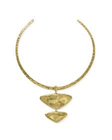 Margot Vintage Gold Statement Necklace