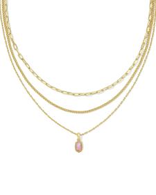 Mini Elisa Gold Triple Strand Necklace