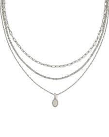 Mini Elisa Silver Triple Strand Necklace