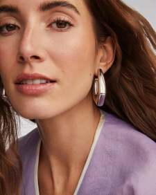 Kaia Silver Hoop Earrings