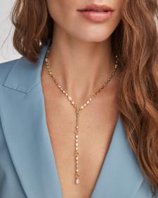 Mini Elisa and Abbie Gold Convertible Strand Necklace