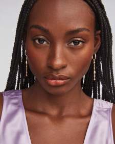 Mini Elisa and Abbie Gold Convertible Huggie Earrings