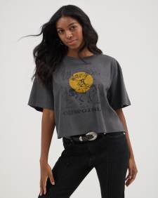 Wrangler® x Yellow Rose by Kendra Scott Cropped Graphic Tee