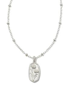 Bryleigh Charm Necklace in Sterling Silver