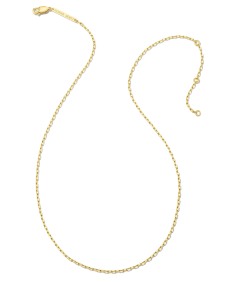 Mini Paperclip Chain Necklace in 18k Gold Vermeil