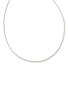 Mini Paperclip Chain Necklace in Sterling Silver