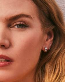 Aspen Huggie Earrings in Sterling Silver