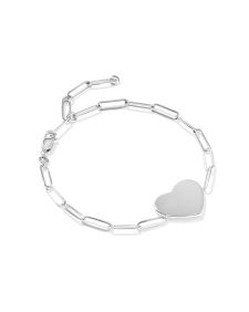 Mackenzie Sterling Silver Heart Bracelet