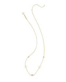 Abbie 14k Yellow Gold Pave Strand Necklace