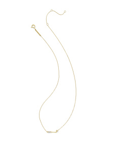 Diamond Accent Golf Club 14k Yellow Gold Necklace