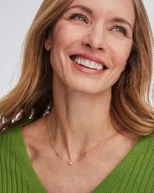 Abbie 14k Yellow Gold Pave Strand Necklace