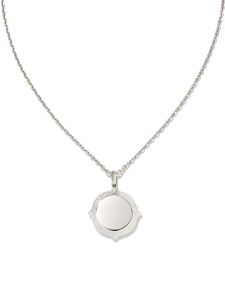 Sage Metal Pendant Necklace in Sterling Silver