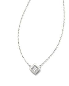 0.16 ct Michelle 14k White Gold Pendant Necklace in White Diamond