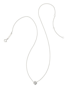 0.16 ct Michelle 14k White Gold Pendant Necklace in White Diamond