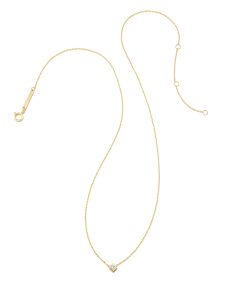 Michelle 14k Yellow Gold Pendant Necklace in White Diamond