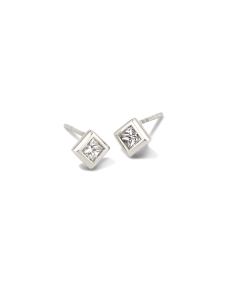 0.32 ct Michelle 14k White Gold Stud Earrings in White Diamond