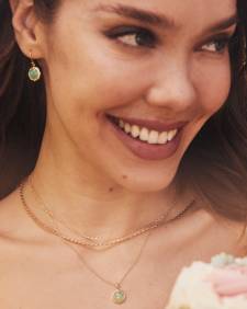 Sage 18k Gold Vermeil Pendant Necklace in Chrysoprase