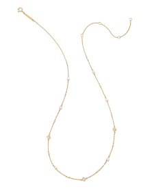 Michelle 14k Yellow Gold Strand Necklace in Freshwater Cultured Pearl