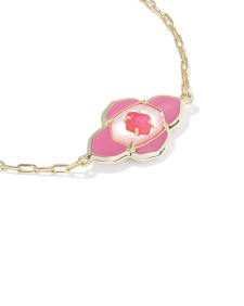 Abbie Medallion Gold Delicate Chain Bracelet