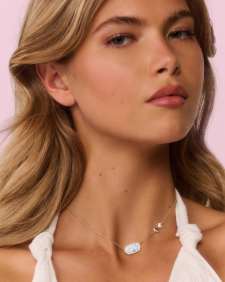 Kendra Scott x LoveShackFancy Bow Gold Elisa Necklace