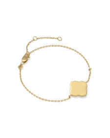 Dira 18k Gold Vermeil Metal Delicate Chain Bracelet