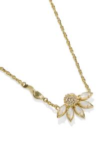 Anya Flower Gold Short Pendant Necklace