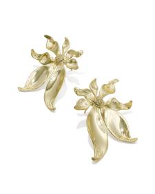 Anya Flower Gold Statement Earrings