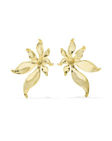 Anya Flower Gold Stud Earrings