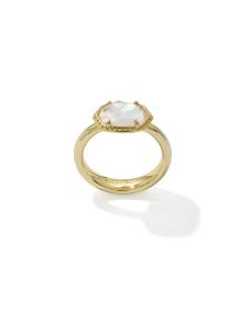 Daphne Gold Frame Band Ring