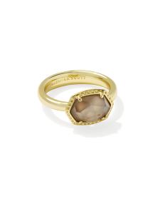 Daphne Gold Frame Band Ring