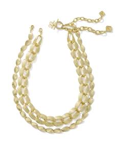 Kira Gold Chain Multi Strand Necklace