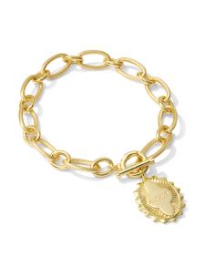 Mama Gold Link and Chain Bracelet