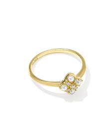 Dira Luxe 14k Yellow Gold Band Ring