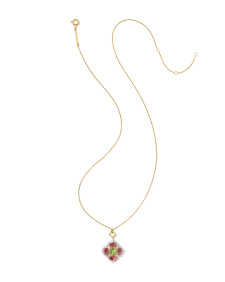 0.24 ct Heirloom Dira 14k Yellow Gold Short Pendant Necklace