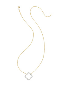 0.31 ct Lab Grown Diamond Dira 14k Yellow Gold Open Frame Short Pendant Necklace