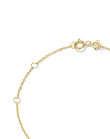 0.25 ct Lab Grown Diamond Dira 14k Yellow Gold Open Frame Delicate Chain Bracelet