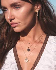 Dira 18k Gold Vermeil Metal Pendant Necklace