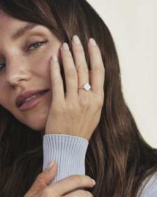 Dira Sterling Silver Metal Band Ring