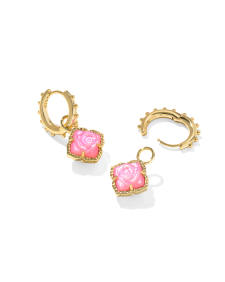 Mallory Rose Gold Huggie Earrings