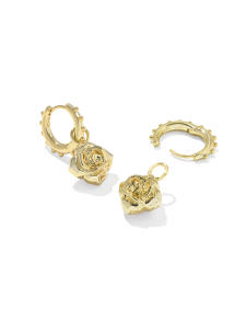 Mallory Rose Gold Huggie Earrings