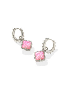Mallory Rose Silver Huggie Earrings