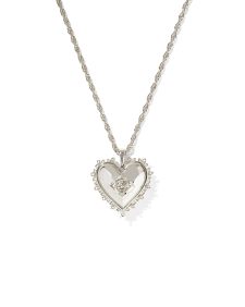 Mallory Rose Silver Locket Short Pendant Necklace