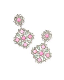 Mallory Rose Silver Convertible Statement Earrings