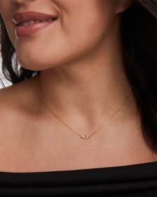 Mom Sparkle 18k Gold Vermeil Short Pendant Necklace