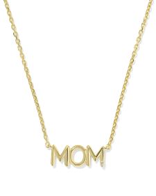 Mom Sparkle 18k Gold Vermeil Short Pendant Necklace