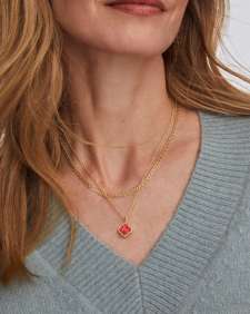 Mallory Rose Gold Multi Strand Necklace