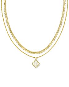 Mallory Rose Gold Multi Strand Necklace