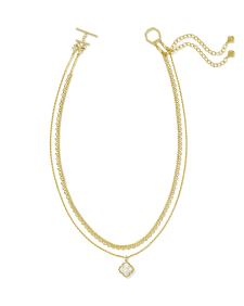 Mallory Rose Gold Multi Strand Necklace